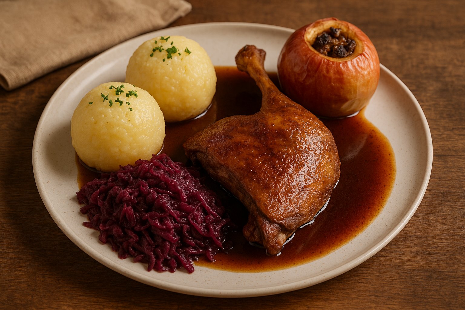 Saisonales Gericht rechts