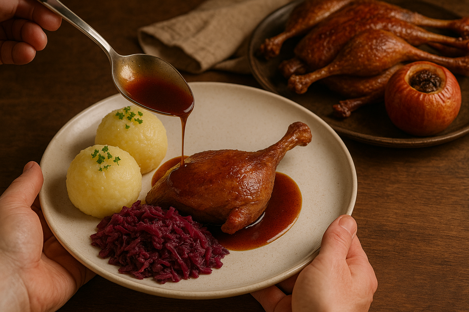 Saisonales Gericht links